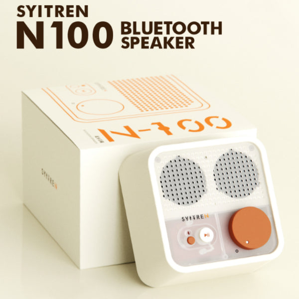 Parlante Bluetooth Retro Mini con Sonido Potente y Bajos Profundos