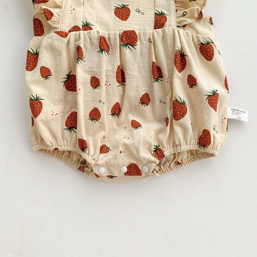 Romper sin Mangas con Estampado de Fresas para Mujer - Image 10
