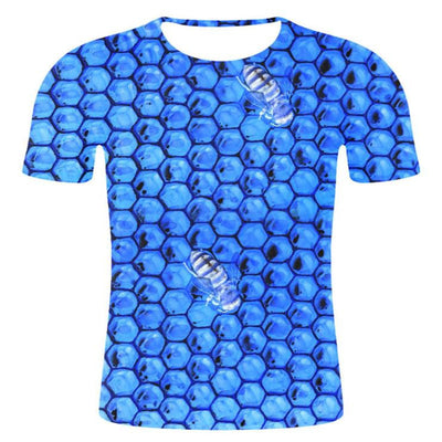 Camiseta Hombre Cuello Redondo Estampado Miel - Image 17