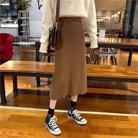 Falda Tejida Acolchada Midi para Mujer - Image 11