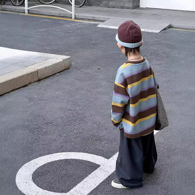 Playera Holgada a Rayas para Niños - Image 2