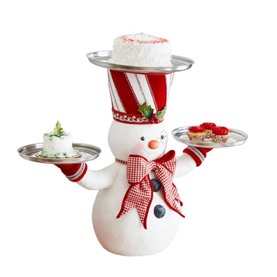Soporte Decorativo Navideño Muñeco de Nieve para Aperitivos - Image 15