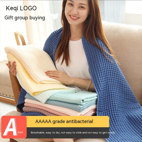 Toalla de Baño Algodón Puro Textura Waffle Absorbente Premium
