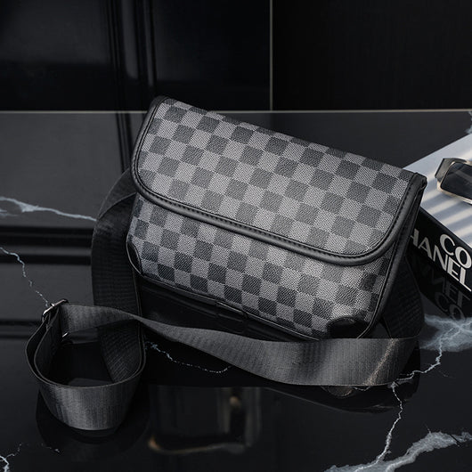 Bolso de Hombro Cuadros Piel Auténtica Estilo Urbano - Image 29