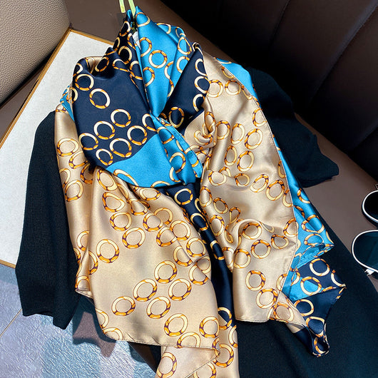 Pañuelo de Seda Satinada Versión Coreana - Bufanda Elegante para Mujer - Image 16