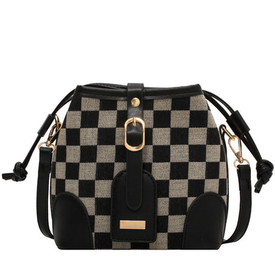 Bolsa Bandolera Cuadros con Cordón - Estilo Personalidad - Image 11