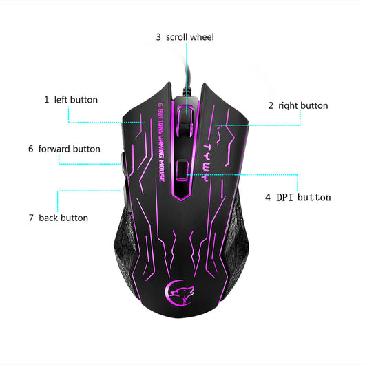 Ratón Gaming Inalámbrico con Luces LED Coloridas - Image 10