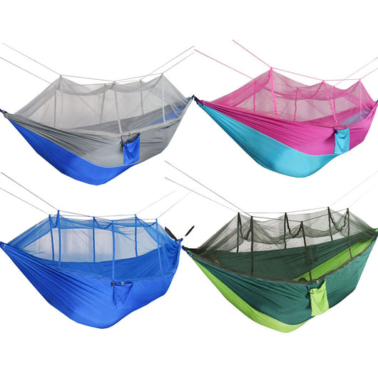 Hamaca de Paracaídas con Mosquitero para Camping y Aventuras al Aire Libre - Image 11