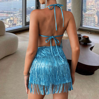 Jumpsuit de Lentejuelas con Tirantes Backless Estilo Discoteca - Image 5