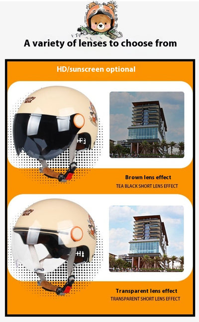 Casco Eléctrico con Protección Solar y Diseño Infantil Resistente al Viento - Image 25