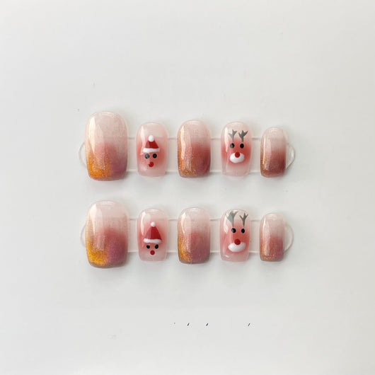 Parches de Uñas Adhesivos Efecto Ojo de Gato Removibles - Image 13