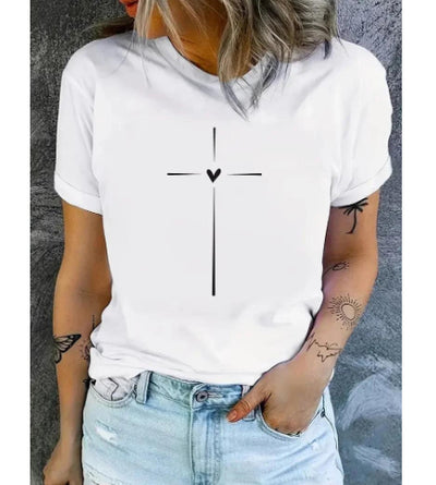 Playera Casual para Mujer con Impresión Digital 3D - Image 7