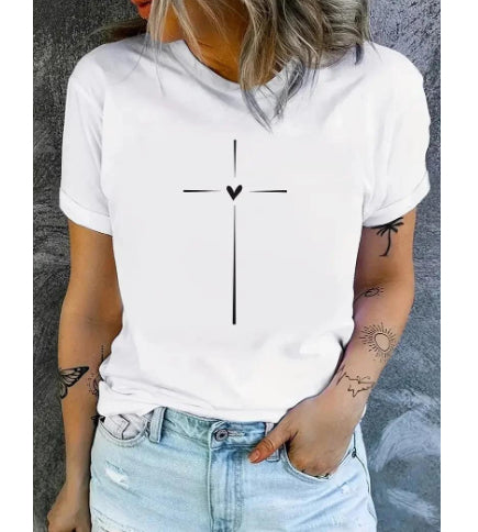 Playera Casual para Mujer con Impresión Digital 3D - Image 7