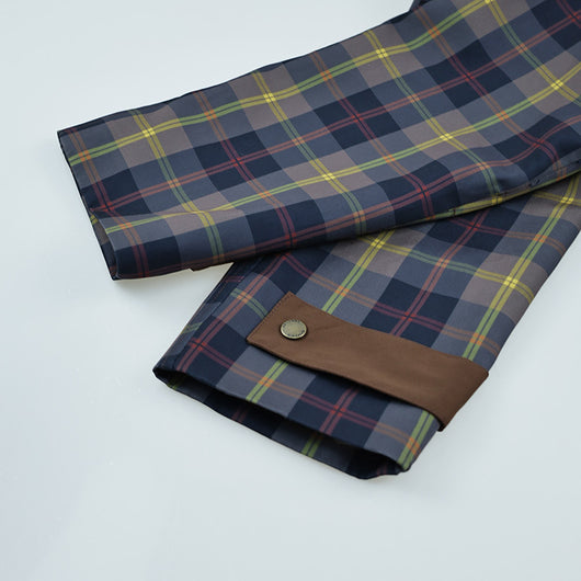 Abrigo Acolchado con Cuello de Piel - Diseño Tartán Otoño Invierno - Image 14