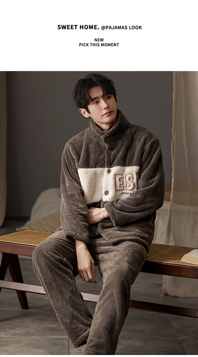 Pijama Talla Grande para Hombre de Manga Larga Cálido y Cómodo - Image 14