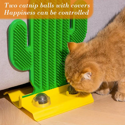Rascador Cactus para Gatos con Pelotas de Catnip y Masajeador Interactivo - Image 3