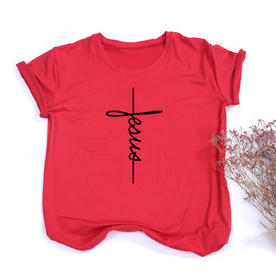 Camiseta Estilo Europeo Americana con Mensaje Faith - Image 12