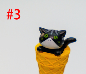 Llavero Gato Helado 3D Articulado - Capuchón Kawaii - Image 5