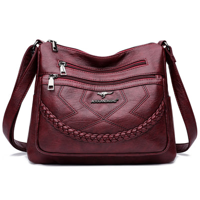 Bolso de Hombro de Cuero Suave para Mujer - Capacidad Extra Grande - Image 7