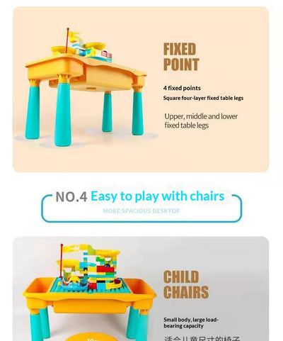 Mesa de Construcción con Bloques Gigantes para Niños - Image 12