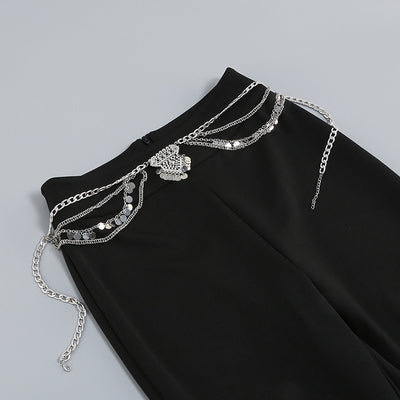 Conjunto Elegante: Chaleco Pedrería y Capris Ajustados - Image 8