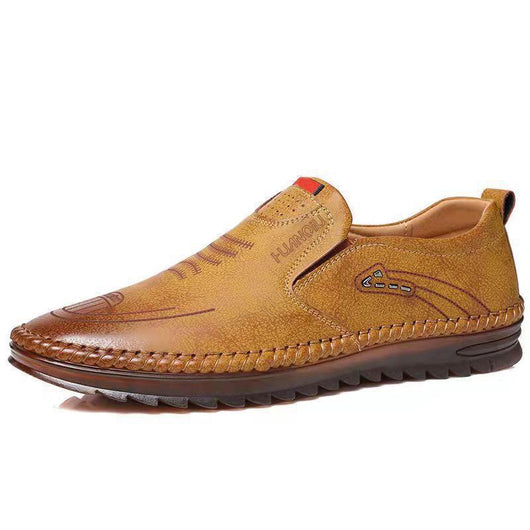 Zapatos Casuales de Cuero Suave para Hombre - Versátiles y Cómodos - Image 4