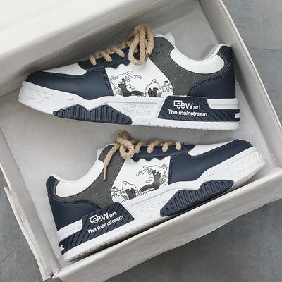 Zapatos Deportivos Casuales de Cuero con Plataforma Elevadora para Hombre - Image 5