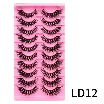 10 Pares de Pestañas Postizas Voluminosas con Rizo Natural - Image 29