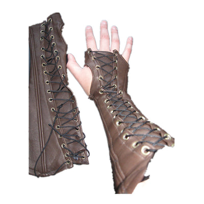 Guantes Deportivos Mitones con Muñequera de Encaje PU - Image 7