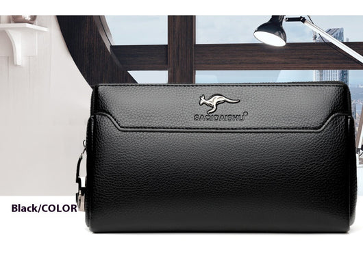 Cartera de Cuero para Hombre con Cierre de Contraseña Anti-robo - Image 9