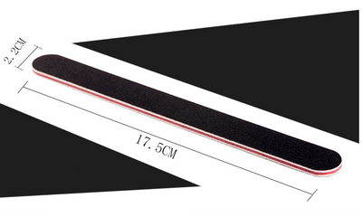 Pulidor de Uñas Doble Cara Corazón Negro y Rojo - Image 10