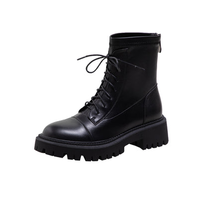 Botas Martin Mujer Suela Gruesa Estilo Británico - Image 11