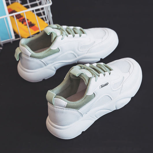 Zapatillas Deportivas Blancas de Malla Coreana - Comodidad Versátil para Diario - Image 5