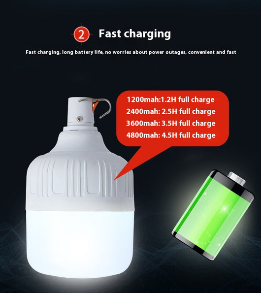 Bombilla LED Recargable para Puesto de Mercado Nocturno - Image 27