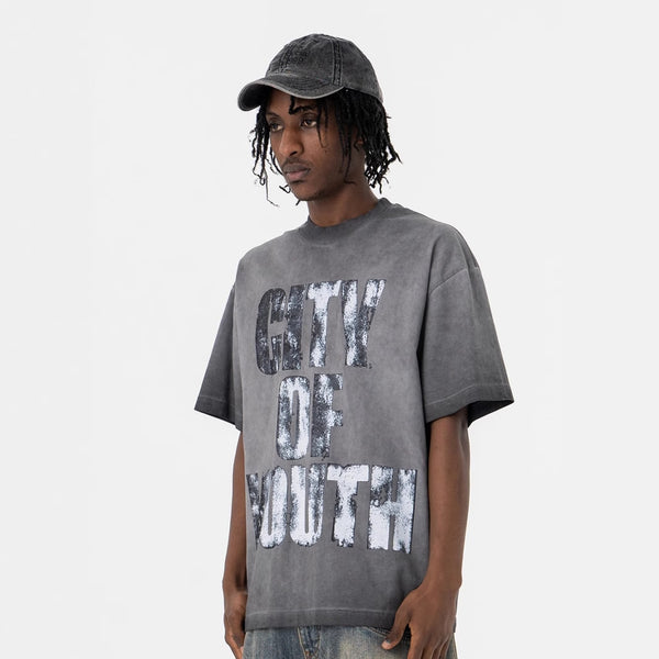 Camiseta Hombre Cuello Redondo Degradado Manga Corta