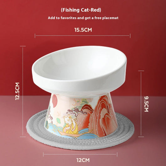 Comedero Elevado para Gatos Cerámica Premium - Image 7