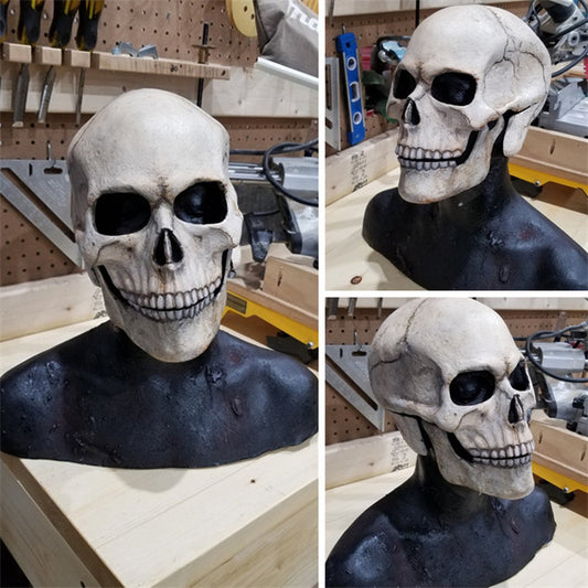 Máscara Cráneo Móvil 3D con Mandíbula Articulada - Disfraz Horror Profesional