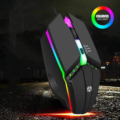 Ratón Gaming USB con Iluminación LED para Competencia - Image 11