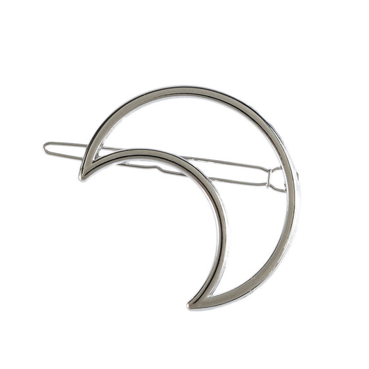 Clip de Cabello Geométrico Triangular de Metal con Motivo Luna - Image 11