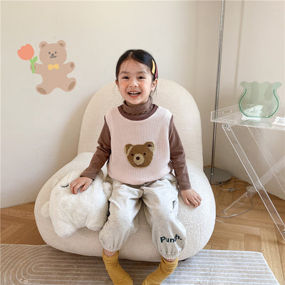 Chaleco Infantil de Oso Acolchado Estilo Coreano para Niños y Niñas - Image 6