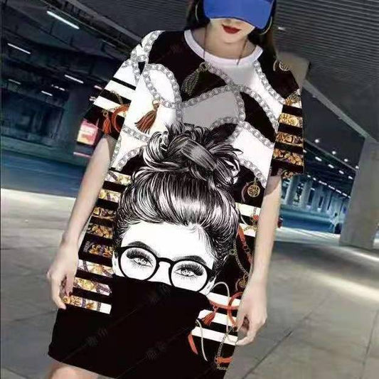 Blusa Manga Media Estampado Ópera de Pekín