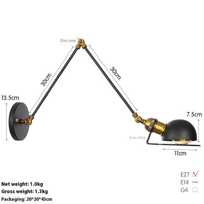 Lámpara LED de Pared Articulada para Estudio y Dormitorio - Image 27