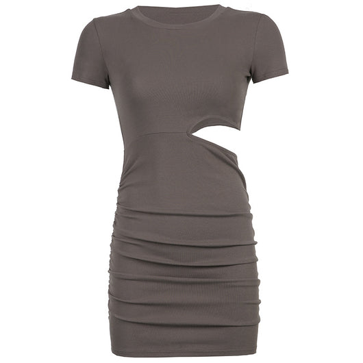 Vestido Ajustado Corto con Aberturas en Espalda y Cintura - Image 12