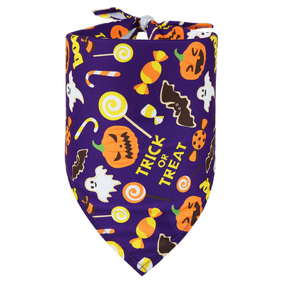 Babero Triangular Halloween para Mascotas con Diseño de Calavera - Image 6