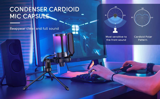 Micrófono Condensador USB para Gaming - PC, PS4 y PS5 - Image 6