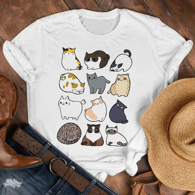 Playera Unisex Estampado Patitas de Gato - Diseño Trendy para Hombre y Mujer - Image 46