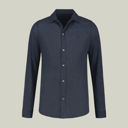 Camisa Ejecutiva de Línea Delgada en Color Sólido - Image 12