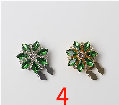 Broche Decorativo Ojo de Caballo con Cristales y Diamantes - Image 5