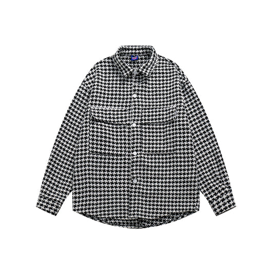 Camisa Cuadros Pájaro Americano - Abrigo Holgado y Versátil - Image 8