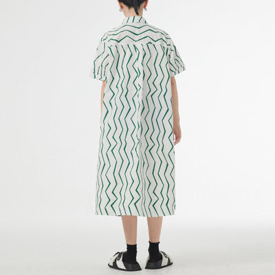 Vestido Camisero Mujer Rayas Francesas Estilo Relajado para Verano - Image 3